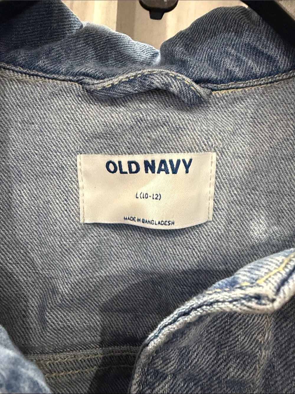 Old Navy Light Blue Denim Jacket - Girls